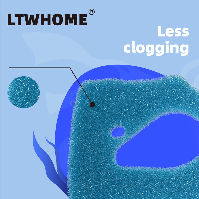 LTWHOME Replacement Coarse and Fine Filter Pads Fit for Pro 3 250, 250T, 350, 350T, 600/ Ultra G Pro 3 Filter 2071,2073,2075 and Pro 3e 350/2074 (Pack of 15pcs,3 Sets) - Image 4